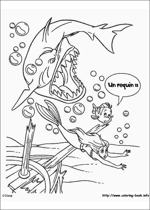 The Little Mermaid coloring picture